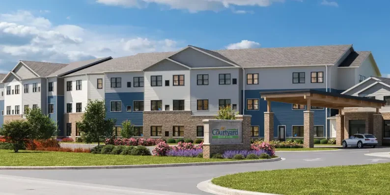 Rendering of The Courtyard at Loves Park